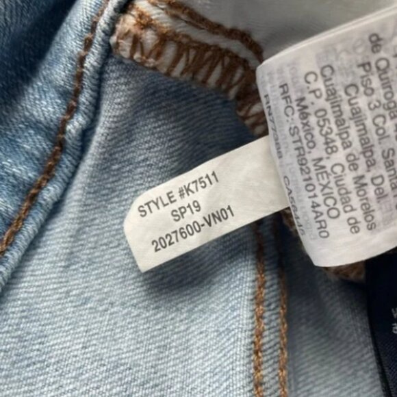 Madewell Jeans 9” High Rise Skinny Button Fly Asbury Light Wash Stretch Size 32 - Picture 13 of 14